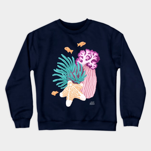 Starfish Still Life Crewneck Sweatshirt by Annelie